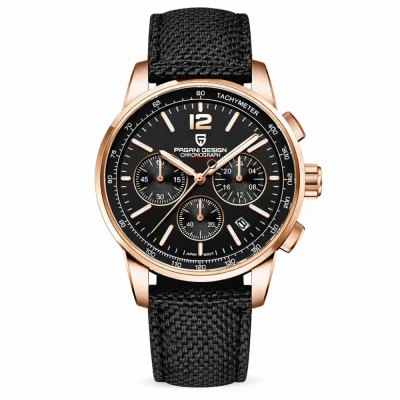 Мужские часы Pagani Design YS008 Rose Gold-Brown